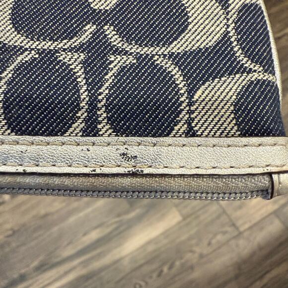 Coach Denim Logo Wristlet - Picture 7 of 9